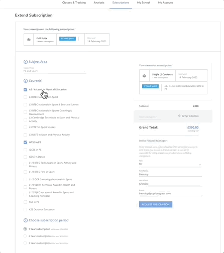 Extend Subscription 2