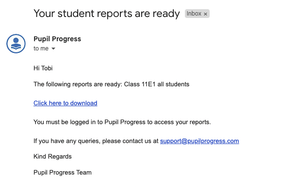 Report confirmation 2